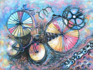 Abstract bicycle