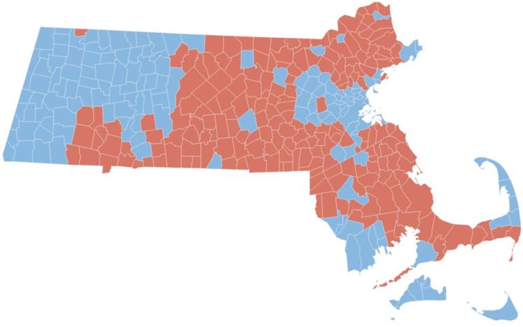 Massachusetts Electoral Map